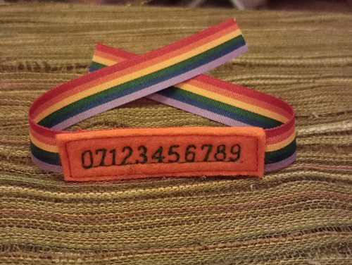 Rainbow festival wristbands - rainbow,