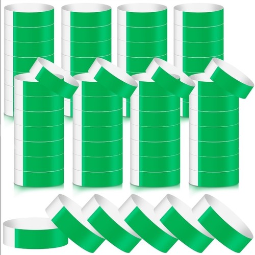 100 pcs paper wristbands neon - 100,