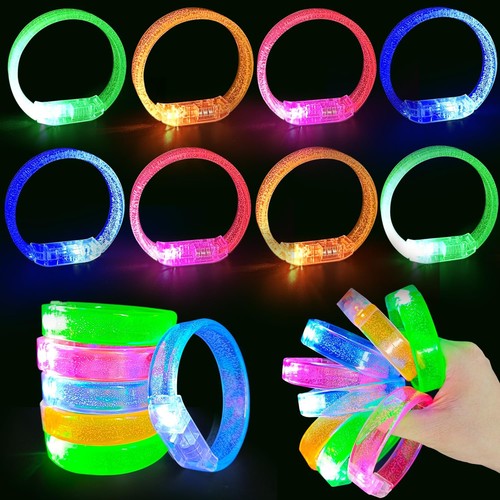 8pcs led bracelets set light - bracelets,