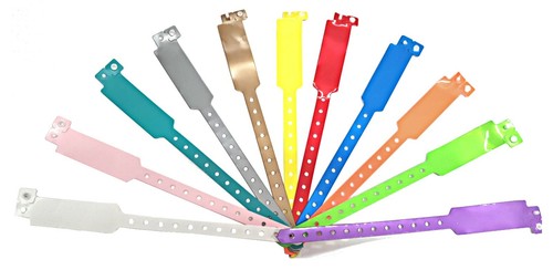 Wristbands plain vinyl colours - wristbands,