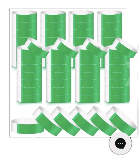 800 pcs paper wristbands - pcs, neon