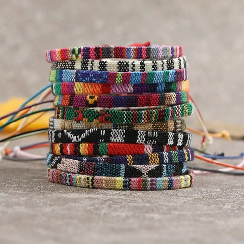 12pcs boho braided bracelet - boho,