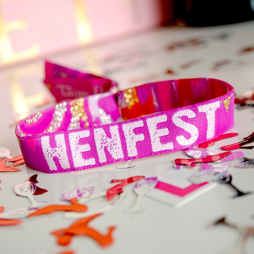 Henfest hen party wristbands - hen, /