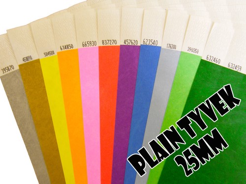 1000 plain paper tyvek - (25mm), paper/tyvek